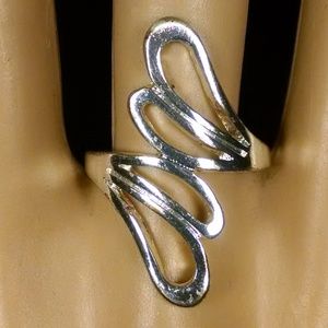 Elegant Silver Cut-out Filigree-like Sexy Ring